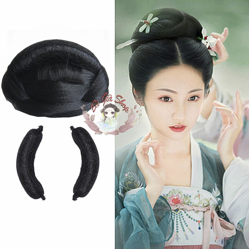 Búi tóc cổ trang búi trên búi cục