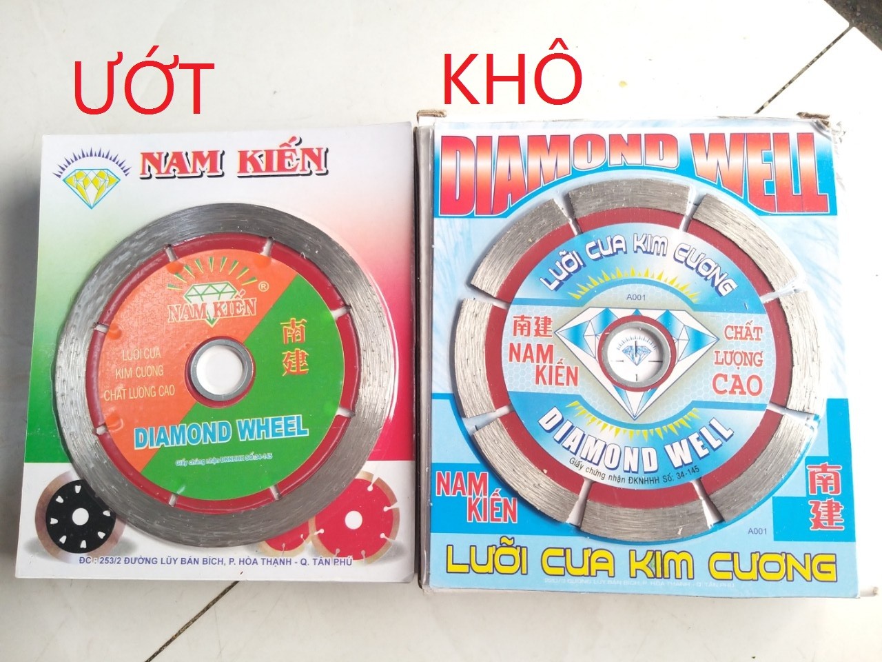 Lưỡi cắt nam kiến đỏ 1tấc 1tấc2 khô ướt cắt gạch đá hoa cương rẻ