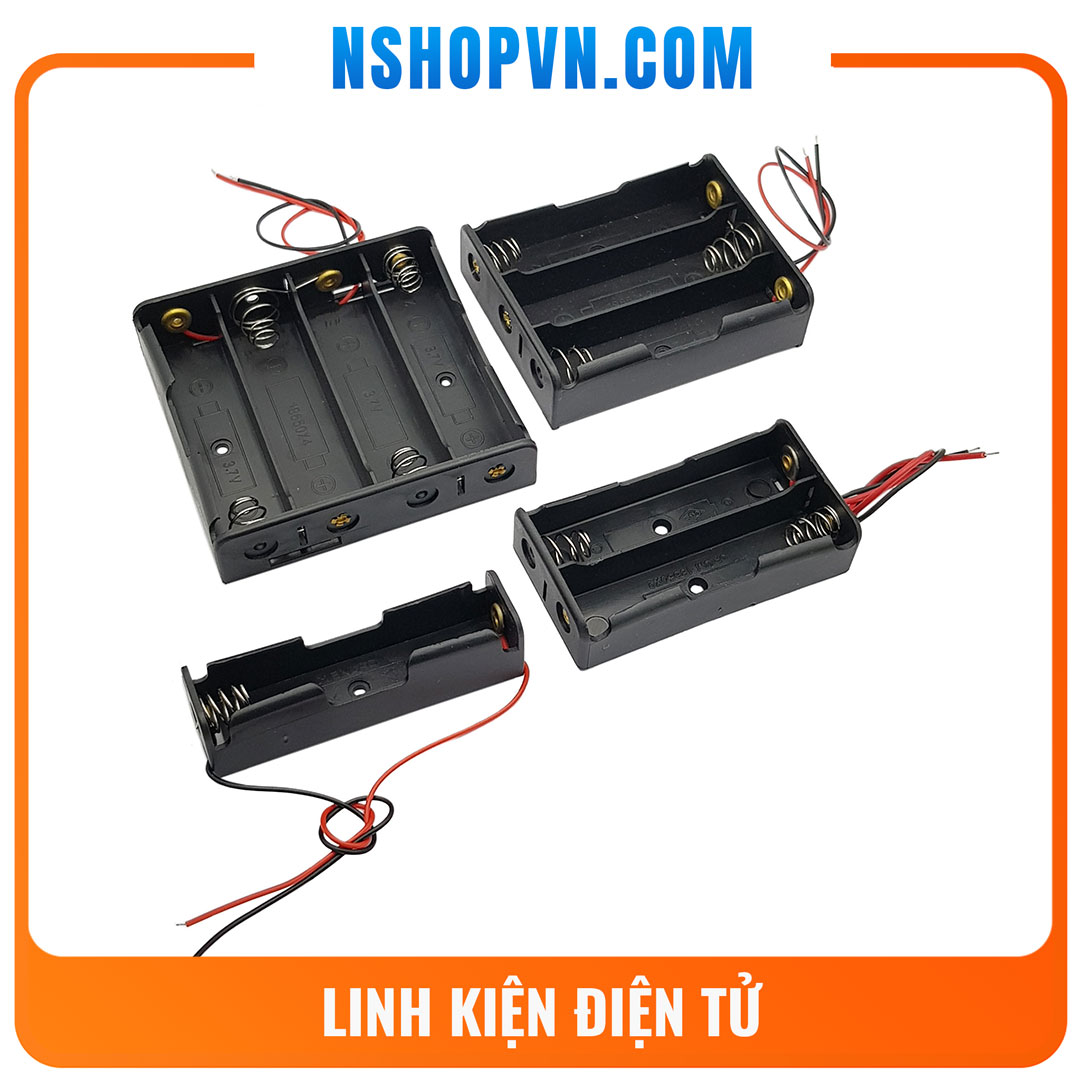 Hộp đế pin 18650