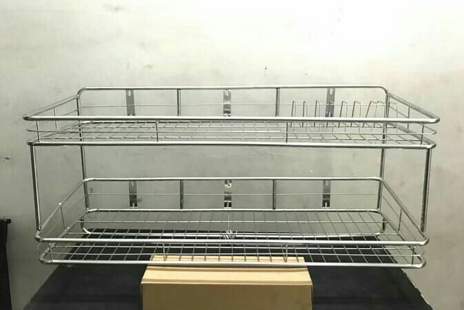Kệ chén treo 2 tầng inox cao cấp đủ size