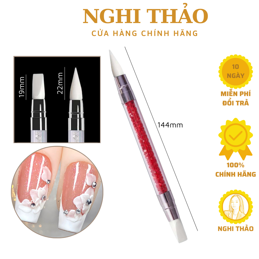 Bút silicon 2 đầu JELIVA miết sticker, nặn gel làm hoa