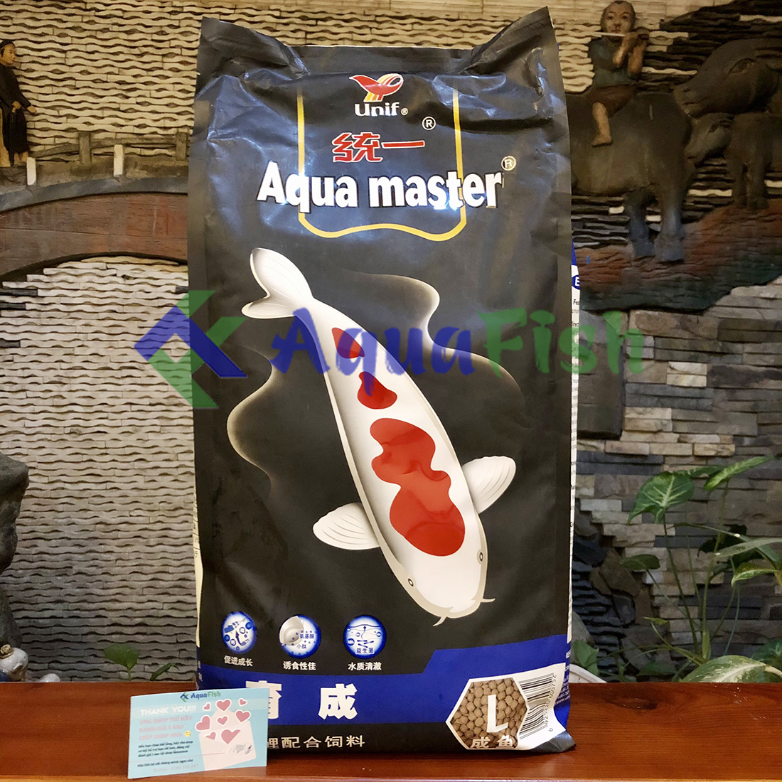 Aqua Master Growth Size L Bao 5kg (Thức ăn giúp cá koi tăng trưởng và phát triển màu tự nhiên)