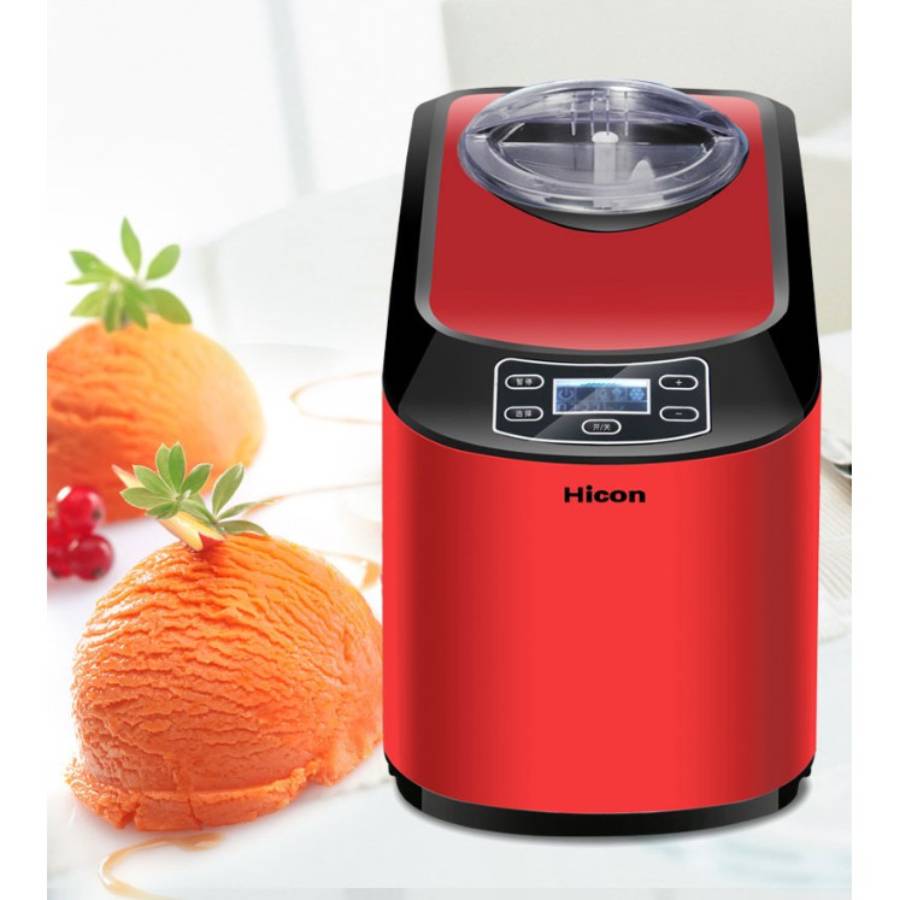 Máy làm kem bán hàng Hicon 1.5L cho quán kinh doanh kem vừa và nhỏ, 30p/mẻ tặng kèm công thức làm và bột làm kem