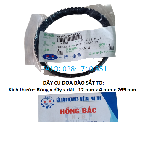01 Dây curoa máy bào to và bào bé - dây cô doa máy bào vỏ nhựa, vỏ sắt