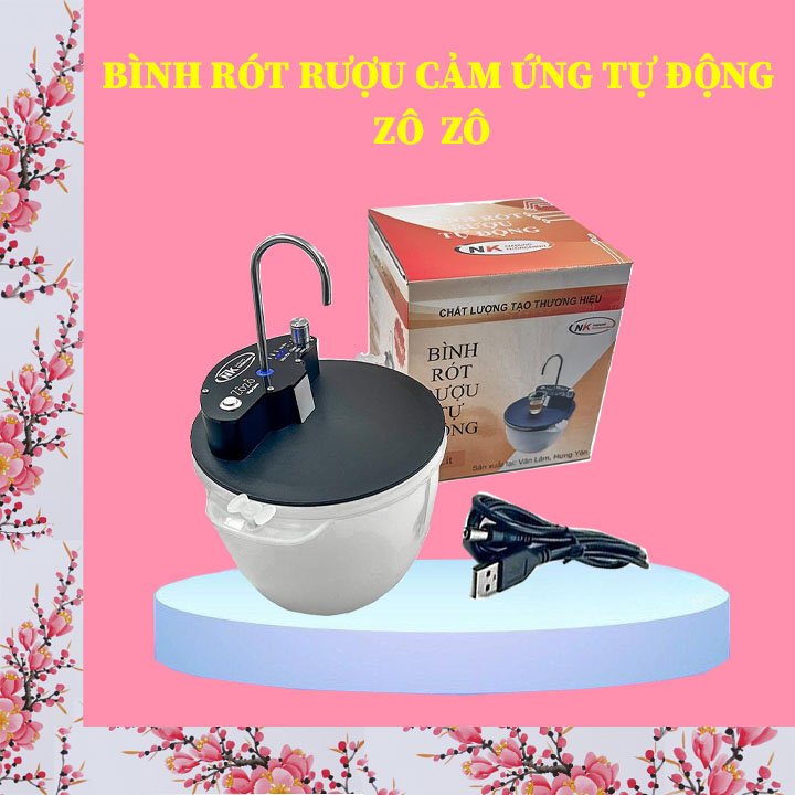 Bình rót rượu cảm ứng tự động zô zô