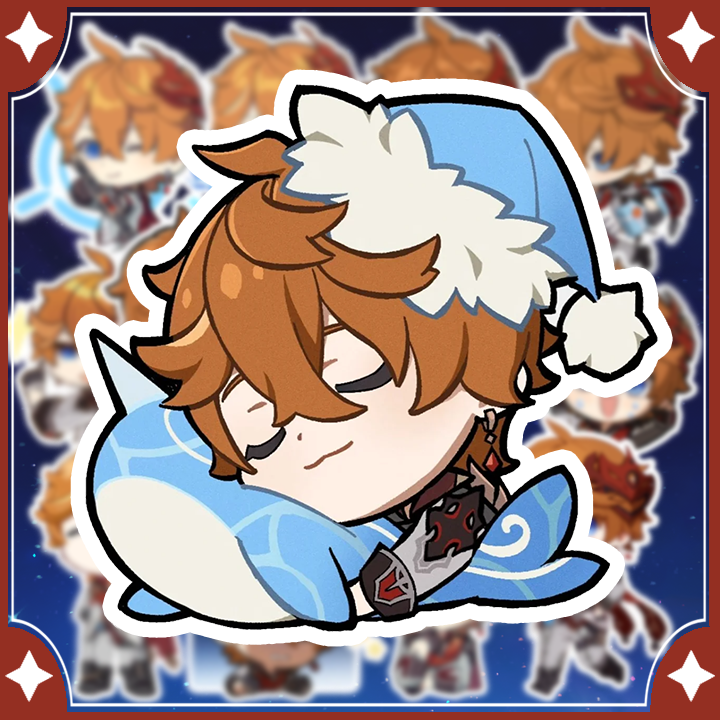 Sticker Tartaglia - Hình dán chibi tartaglia childe