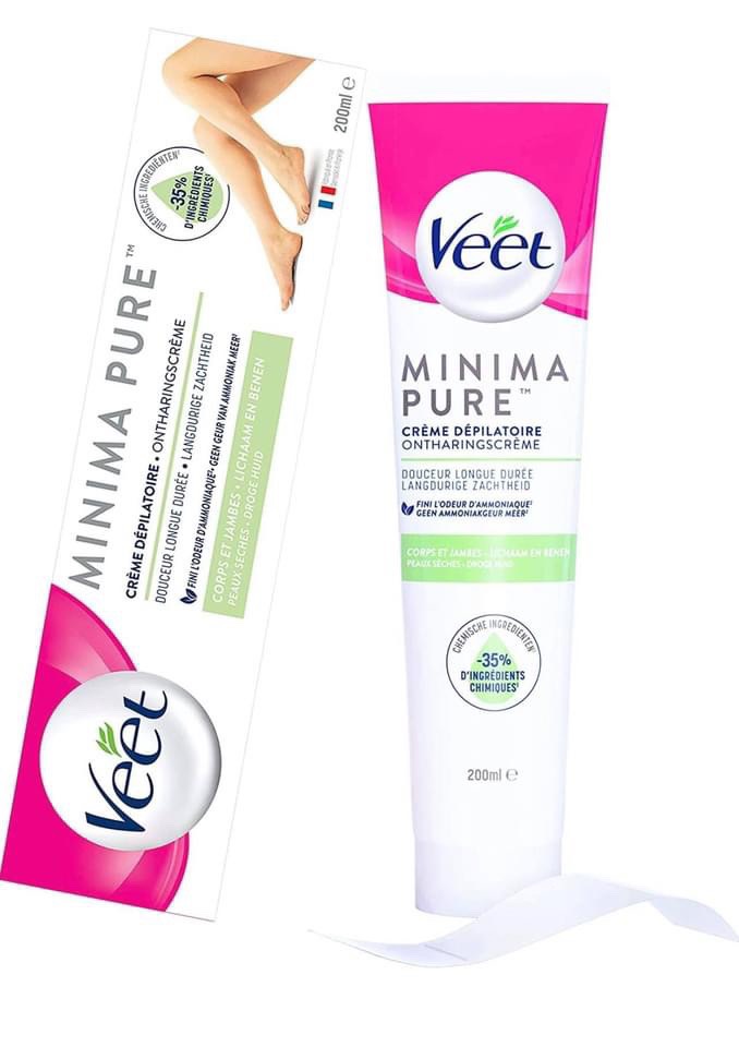 Kem tẩy lông dành cho da khô Veet 200ML - Bill mua tại Pháp