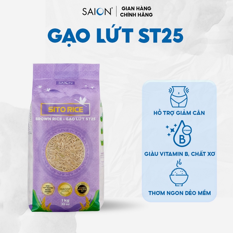 Gạo lứt st25 sito rice 1kg