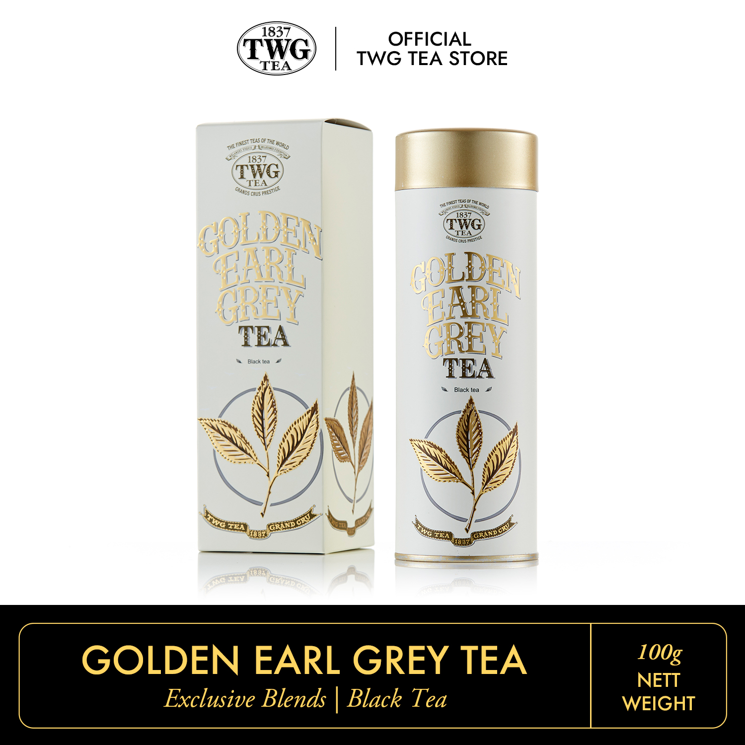 Trà TWG Tea - Golden Earl Grey (100g) | Trà Đen