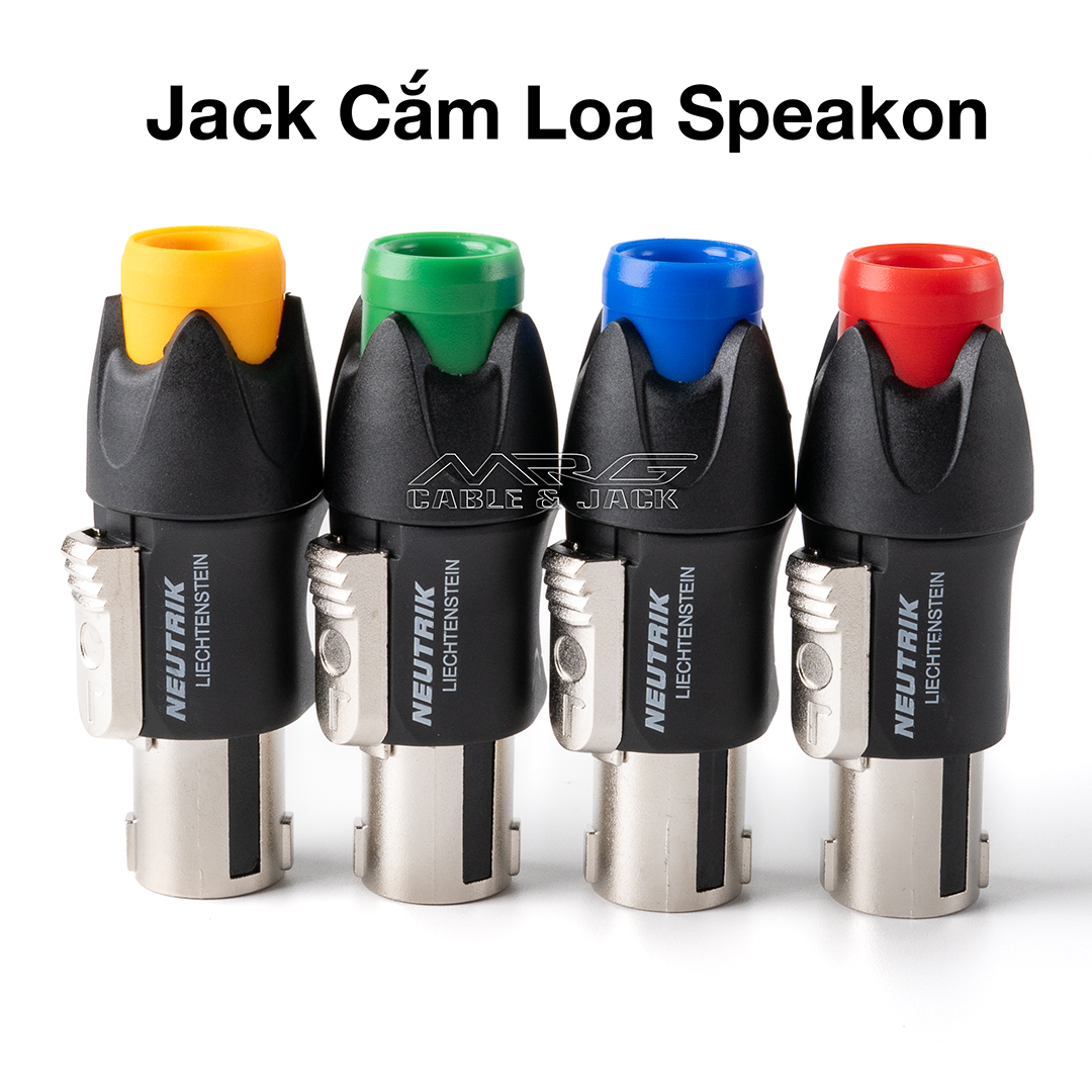 Jack Cắm Loa Speakon Bọc Kim Loại, giá 1 chiếc | rắc loa neutrik bọc sắt, giắc cắm loa, jack cắm âm thanh.