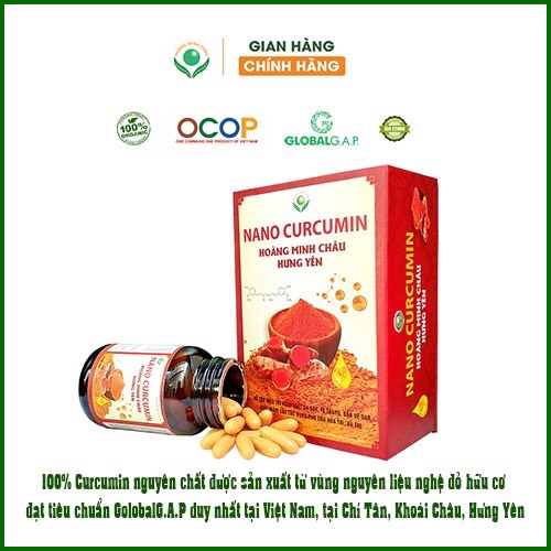 NanoCurcumin Hoàng Minh Châu Hưng Yên - Lọ 60 viên