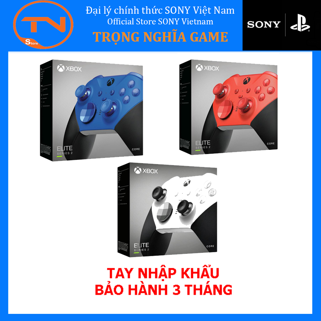 Tay cầm Xbox Series Tay cầm Xbox Elite Wireless Controller Series 2 Core – Hàng Chính Hãng Microsoft cho máy XBOX / PCX & USB Bluetooth Wireless Adapter - Màu tùy chọn