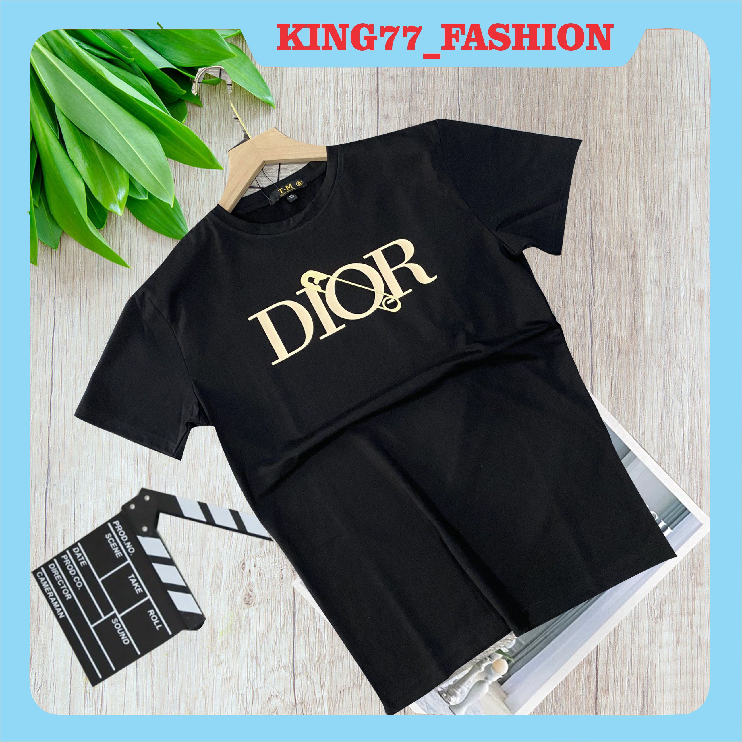 [FRESHIP] Áo thun nam cỏ tròn cao cấp tay ngắn in chữ DIRO chất vải cotton co dãn thấm hút mồ hôi giá rẻ KING77_FASHION