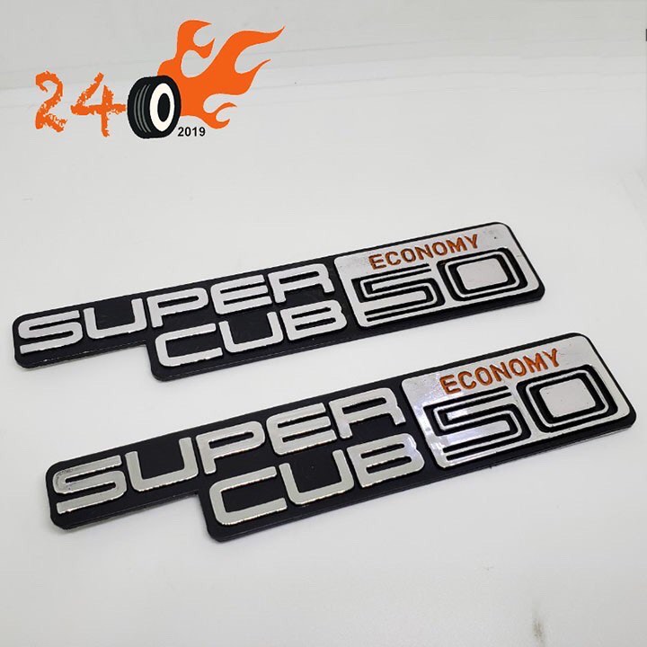 Tem chữ nổi super cub 50