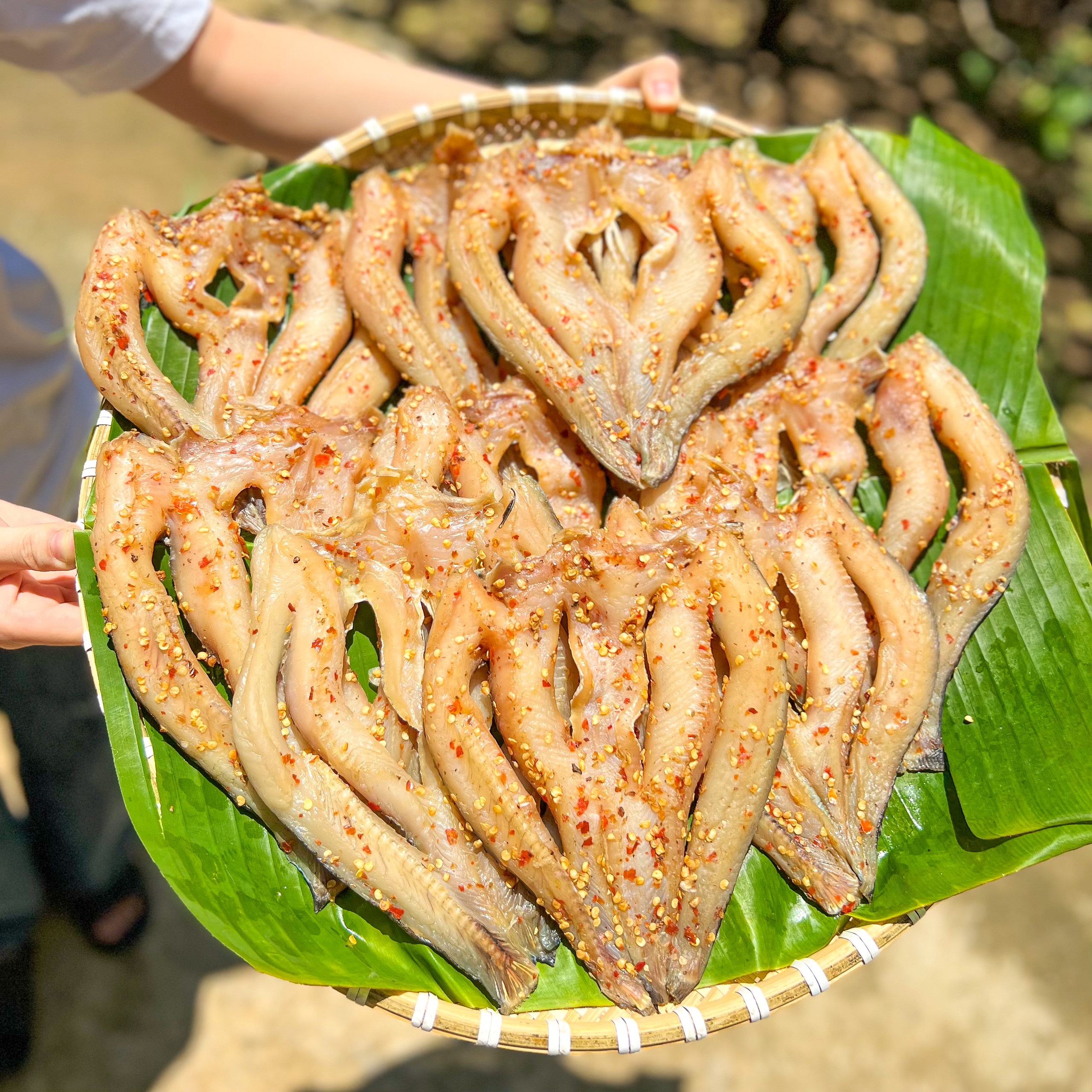Khô cá lóc đồng tháp 3 nắng rút xương