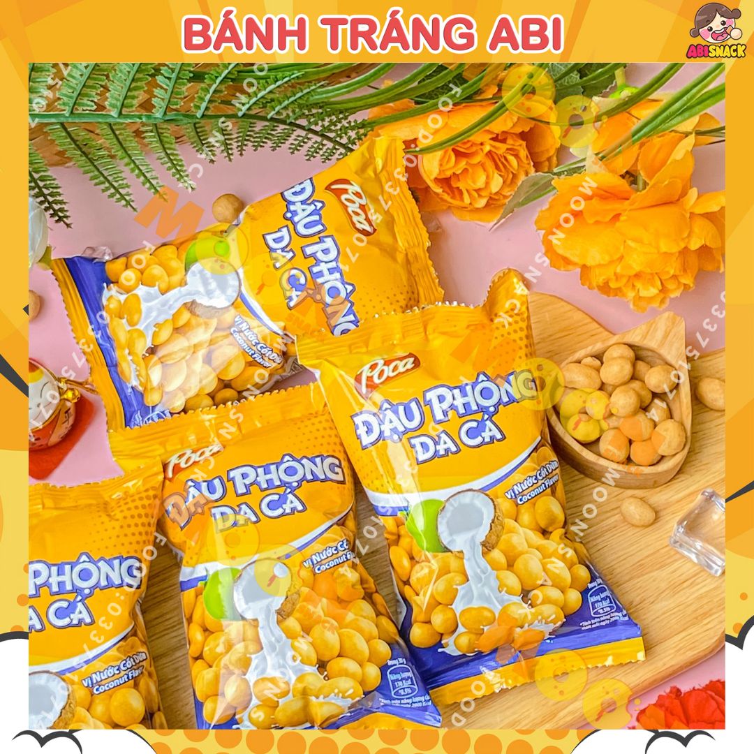Snack đậu phộng da cá poca vị nước cốt dừa 38g