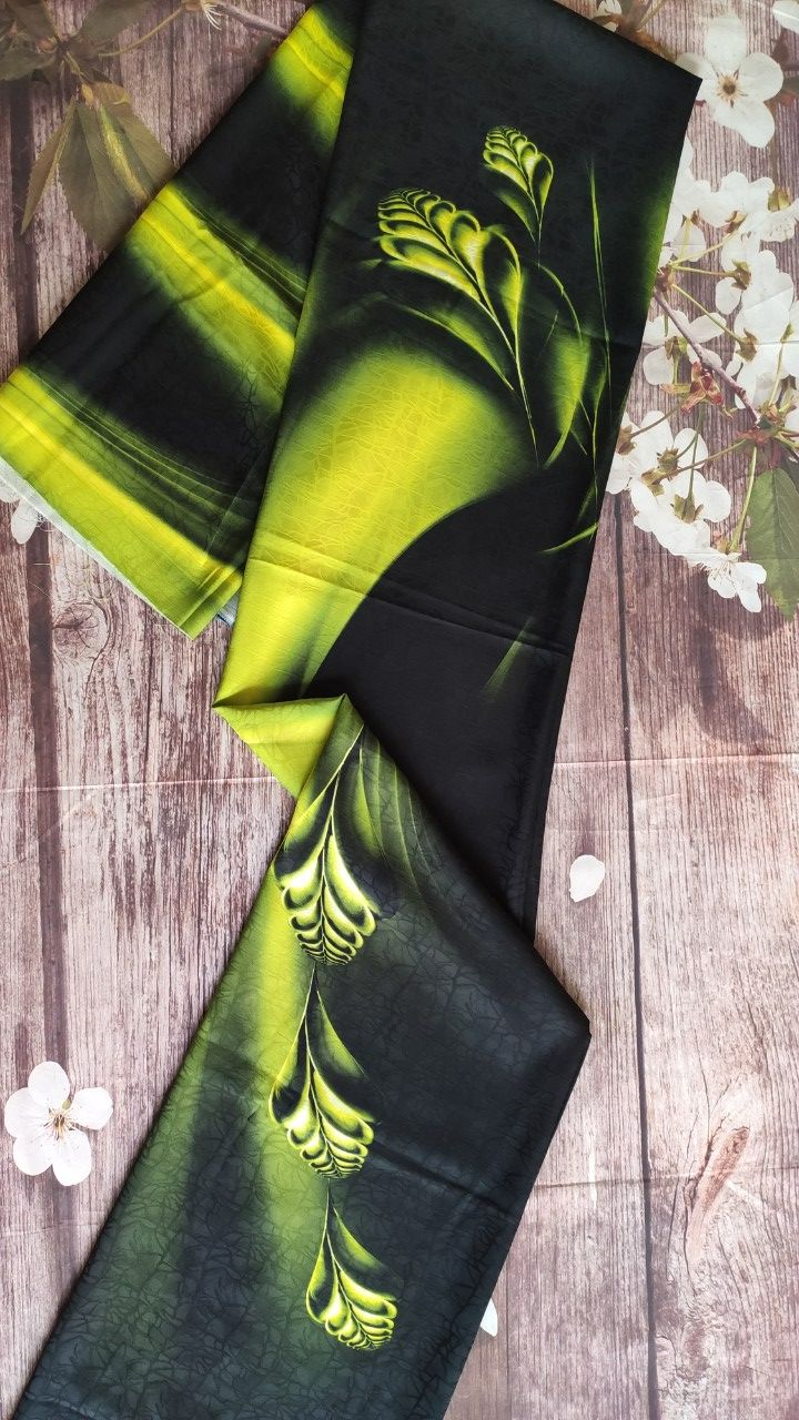 Vải áo dài trung niên, lụa Đông Hưng loang màu tạo hình