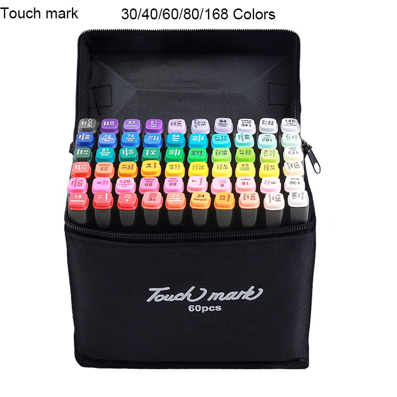 Bộ bút màu vẽ TouchMark 60, 80 màu , mỹ thuật