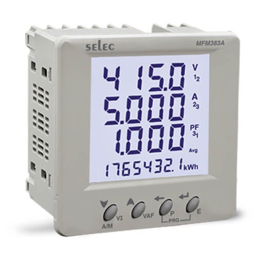 Đồng hồ đo đa chức năng mfm383a mfm383a-c mặt 96x96 selec