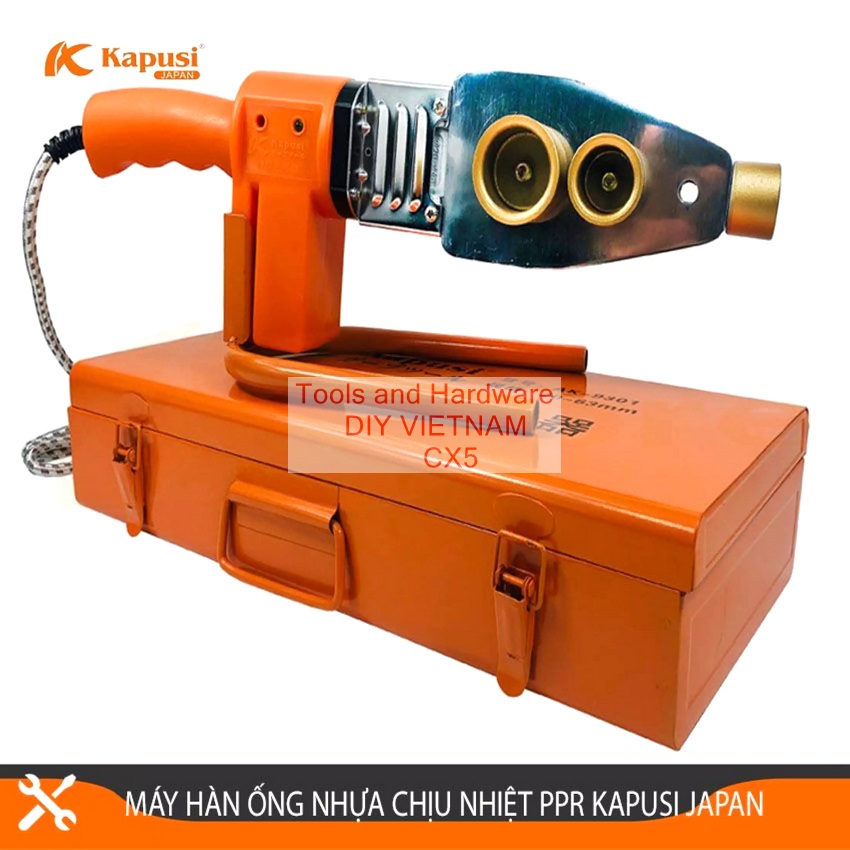 [Ảnh thật] [Chính hãng] Máy Hàn Ống Nhiệt Ống Nhựa PPR PE PPC Hãng Kapusi Japan Phi 20-25-32-40-50-63mm, Bảo Hành 12 Tháng, Gia nhiệt nhanh, Siêu bền