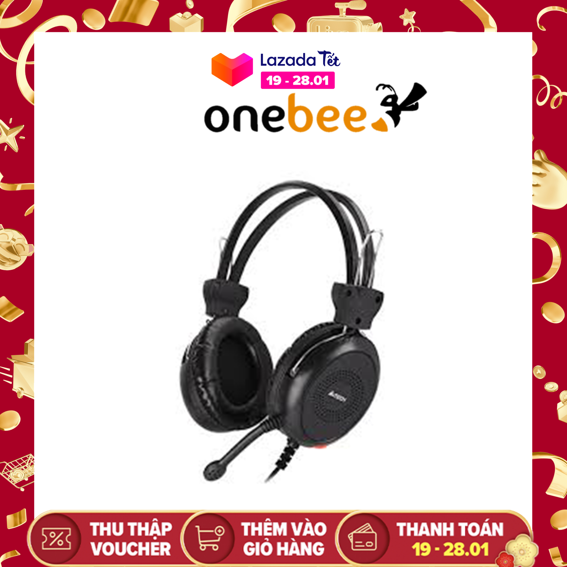 Tai nghe chụp tai a4tech over-ear hs-30 dành cho game thủ tích hợp micro chống ồn tốt - hàng chính hãng
