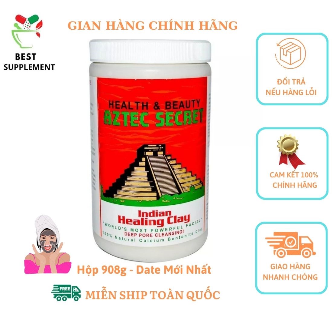 Mặt nạ đất sét, Aztec Secret, Indian Healing Clay, Deep Pore Cleansing, 2 lbs