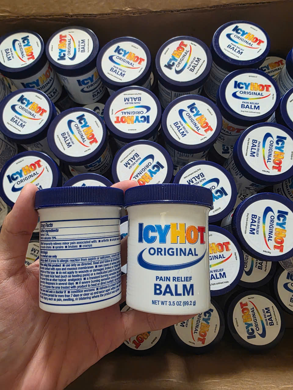 HÀNG MỸ Dầu xoa bóp giảm đau nhức Icy Hot Balm Pain Relieving Extra Strength 99.2g