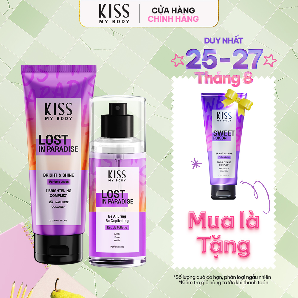 Bộ Đôi Hoàn Hảo Body Lotion + Body Mist hương Lost in Paradize