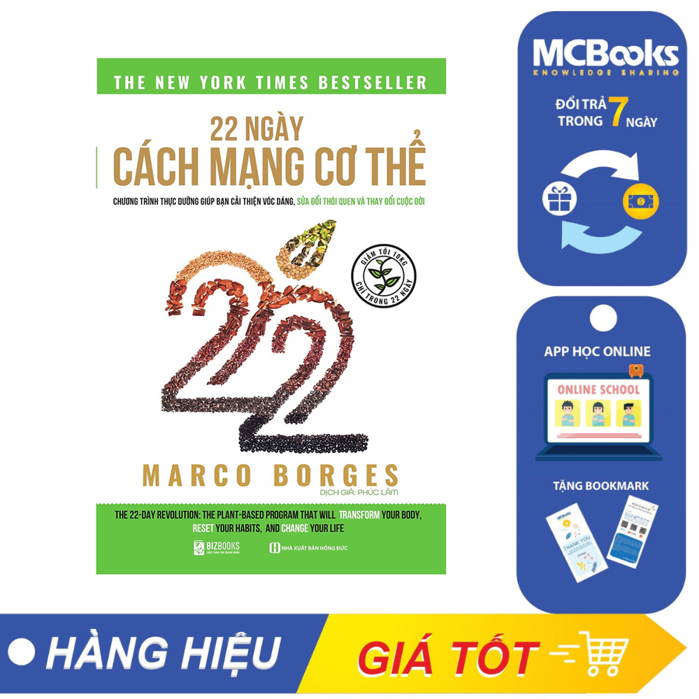 Sách - 22 Ngày Cách Mạng Cơ Thể - McBooks