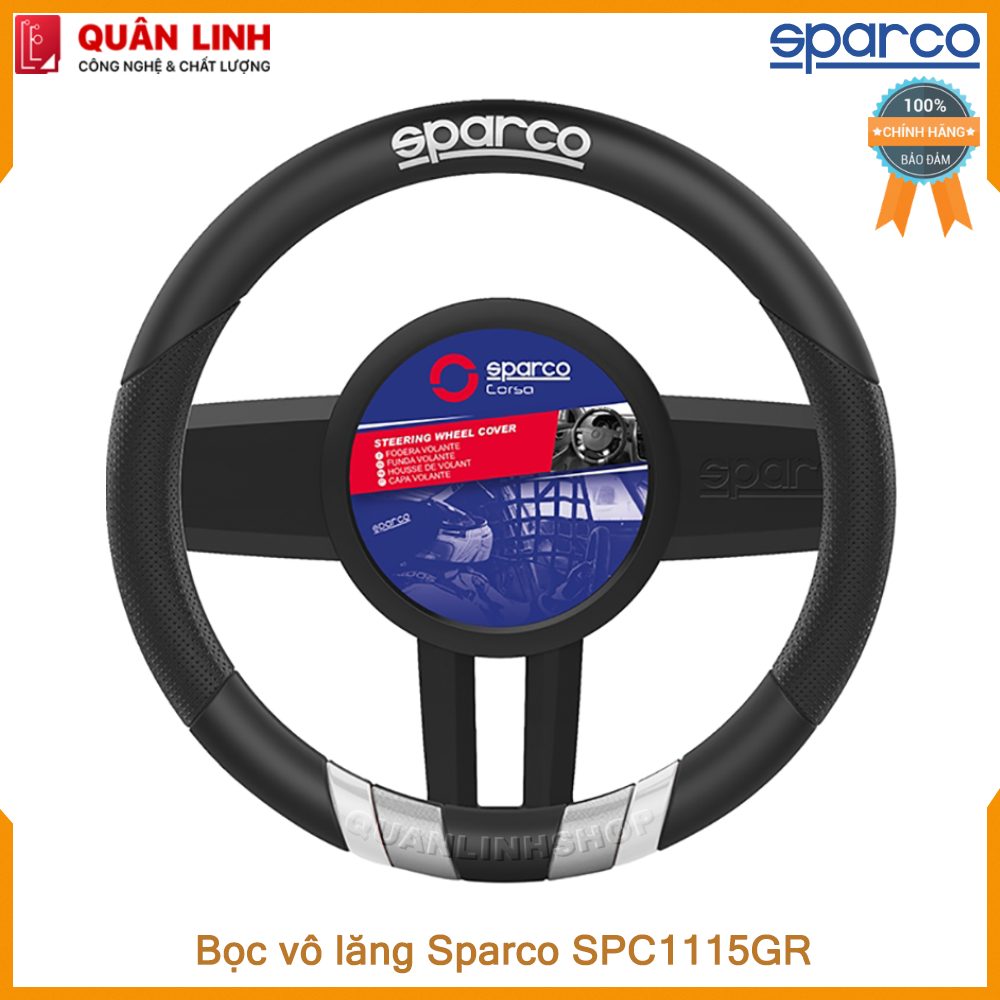 Bọc vô lăng sparco spc1115gr