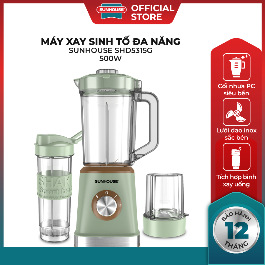 MÁY XAY SINH TỐ ĐA NĂNG SUNHOUSE SHD5315G