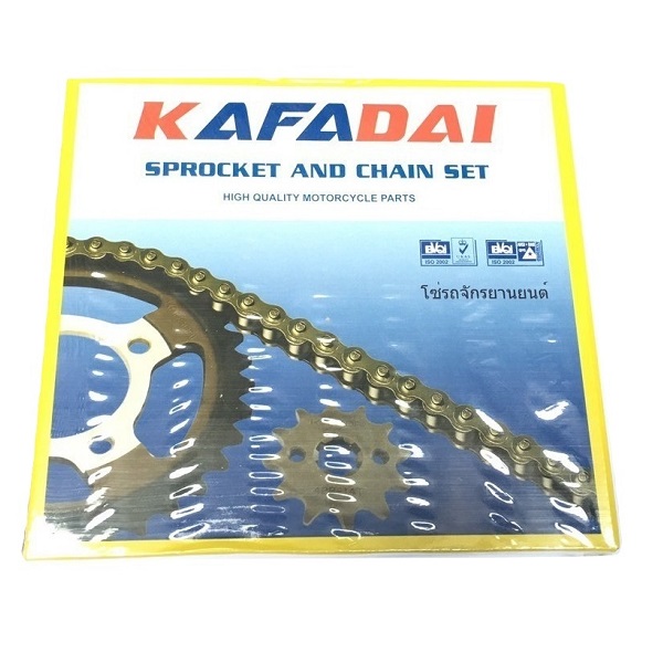 Nhông xích 14T/36T 428HD-102L Mạ KAFADAI THAILAND cho xe máy Dream/Wave BT377