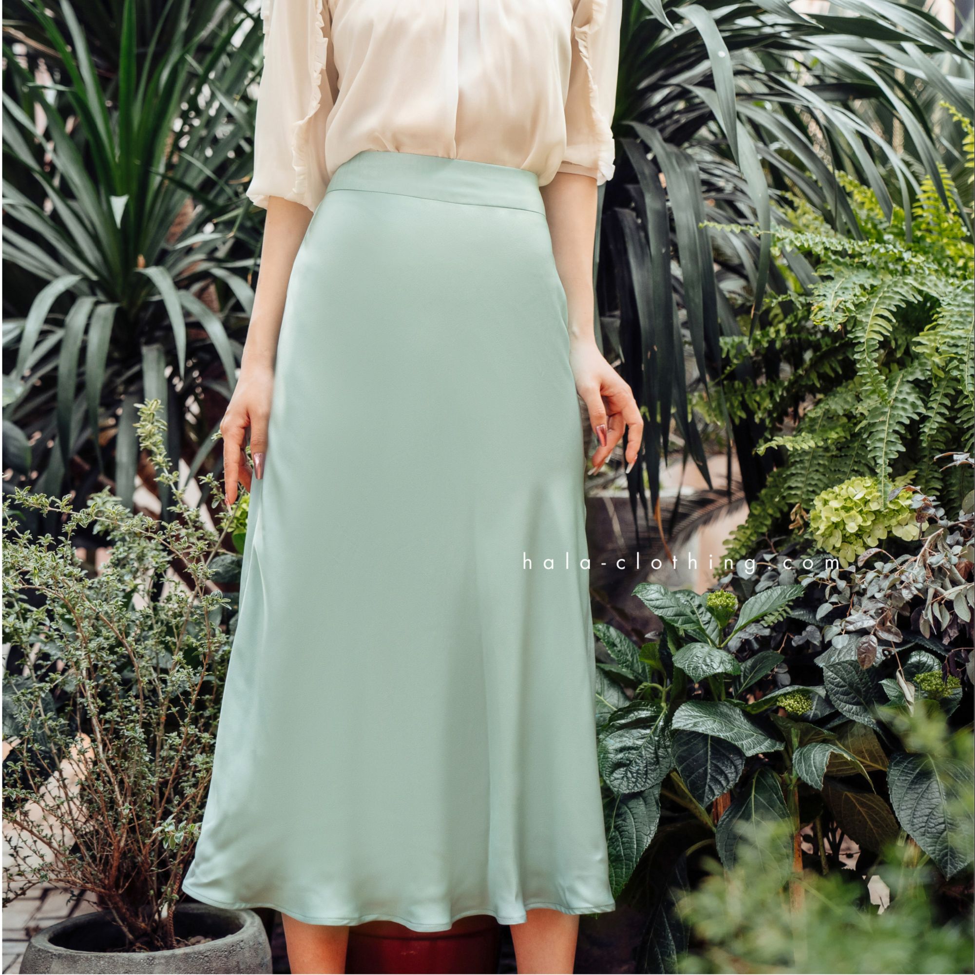 Hala sylvie skirt - chân váy lụa