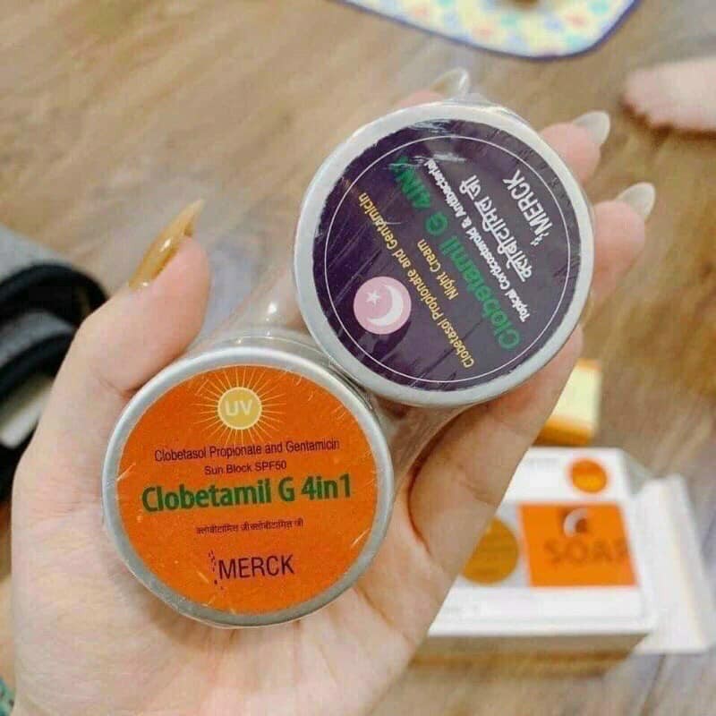 Hũ ngày đêm bộ cao cấp clobetamil g thái lan