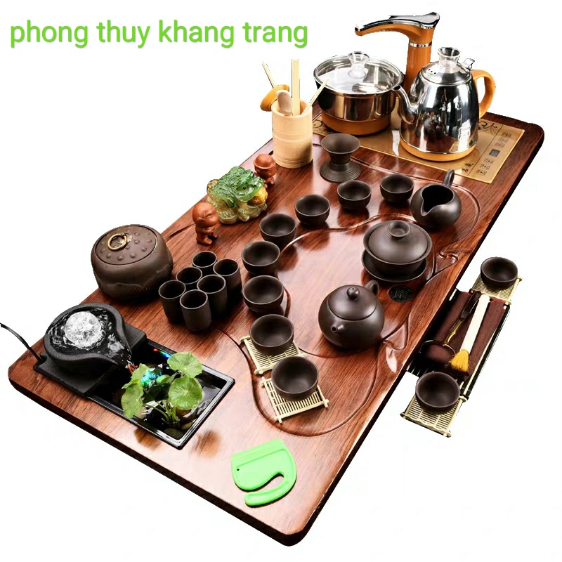 bàn trà điện nước chảy,bàn trà điện phong thủy cầu xoay,bàn trà điện tự động