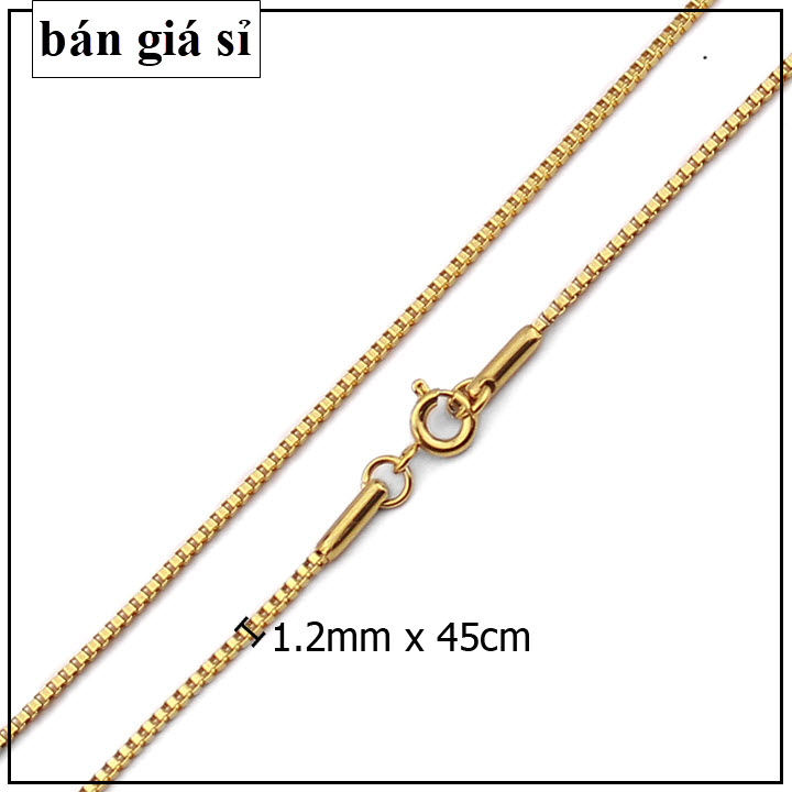 [HCM]Dây chuyền nam nữ inox cao cấp kiểu ô vuông không mặt không đen vĩnh viễn giá hủy diệt