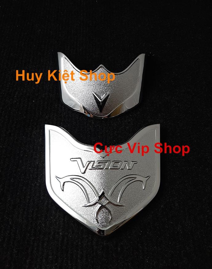 Chụp mỏ và đuôi dè vision 2014 - 2019 xi inox ms1989