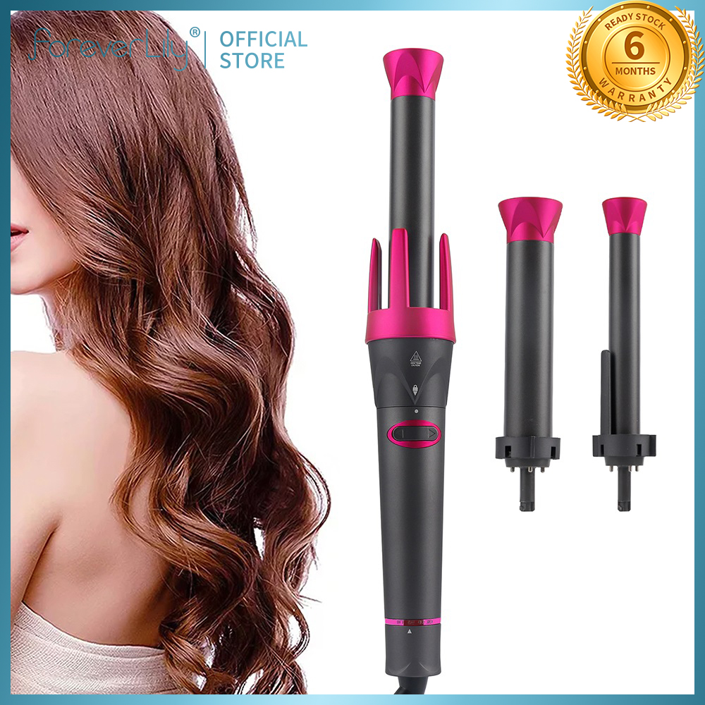 foreverlily Máy uốn tóc Tự động thông minh Iron Electric Thiết bị tạo kiểu tóc 3 loại hình dạng xoăn có sẵn