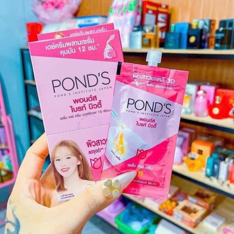 Kem dưỡng da trắng hồng ponds thái lan hộp 6 gói