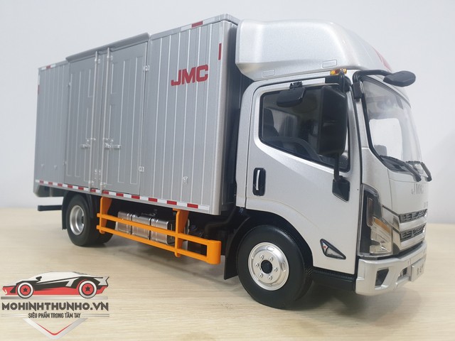 Xe tải mô hình jmc, tỉ lệ 1:18, màu bạc