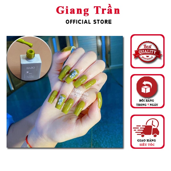 Sơn gel xanh cốm cực xinh màu HOT 2021