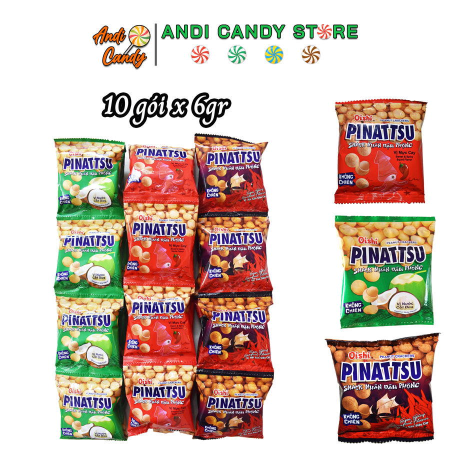 Pinatasu Oishi 10 pack peanut snack