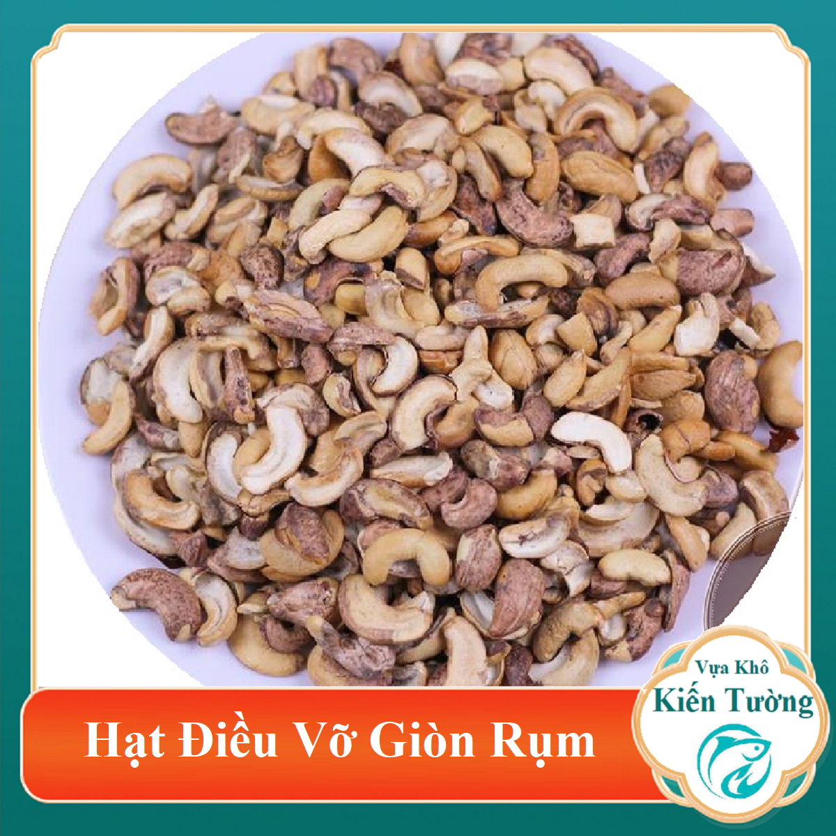 [freship]1 kg Hạt điều rang muối vỡ- sạch thơm giòn- hatjdinh dưỡng ăn kiêng- chay- Vựa khô Kiến Tường
