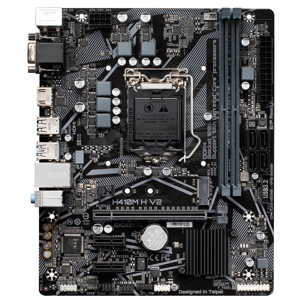 Mainboard pc gigabyte h410m
