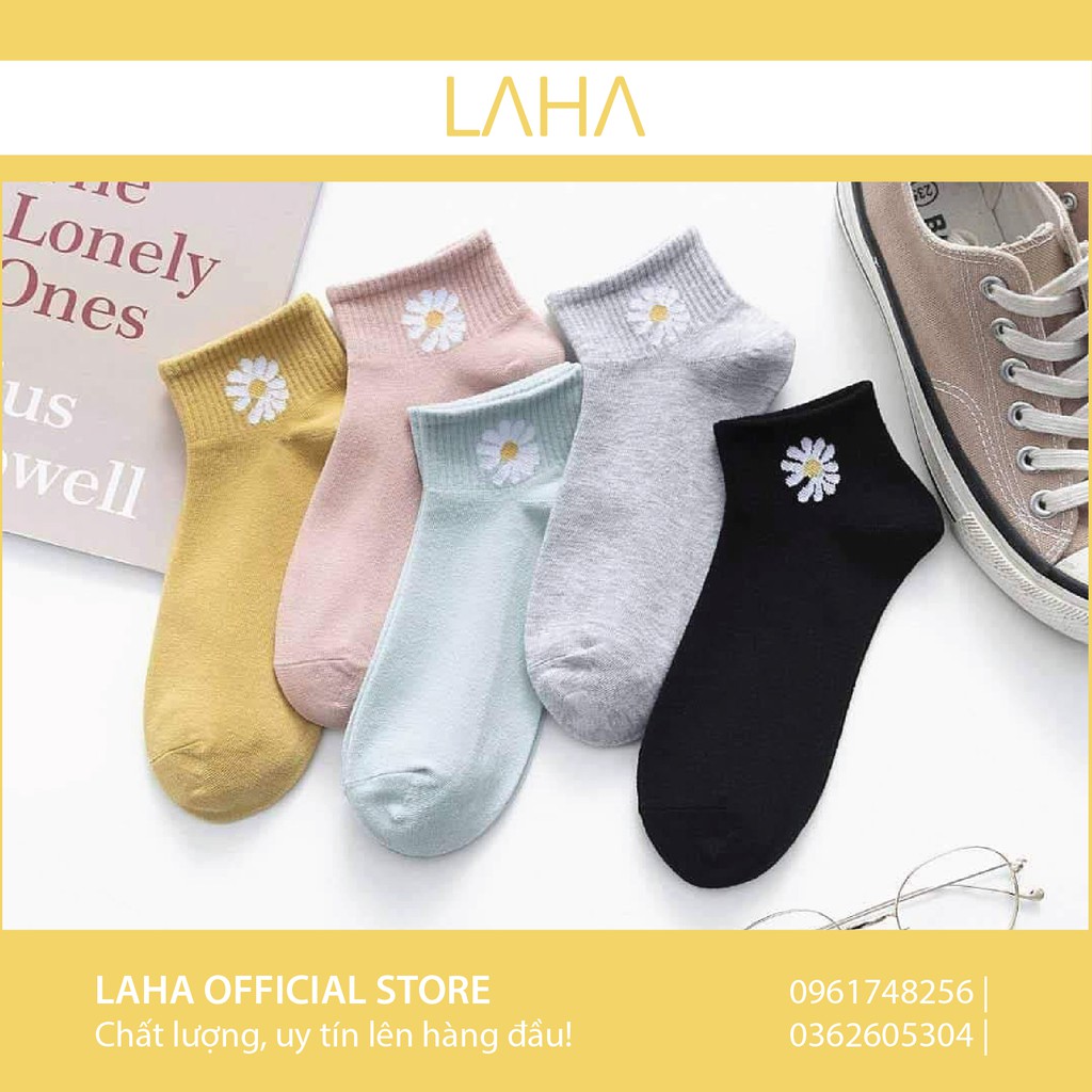 🧡 Tất hoa cúc cổ trụ xinh xắn