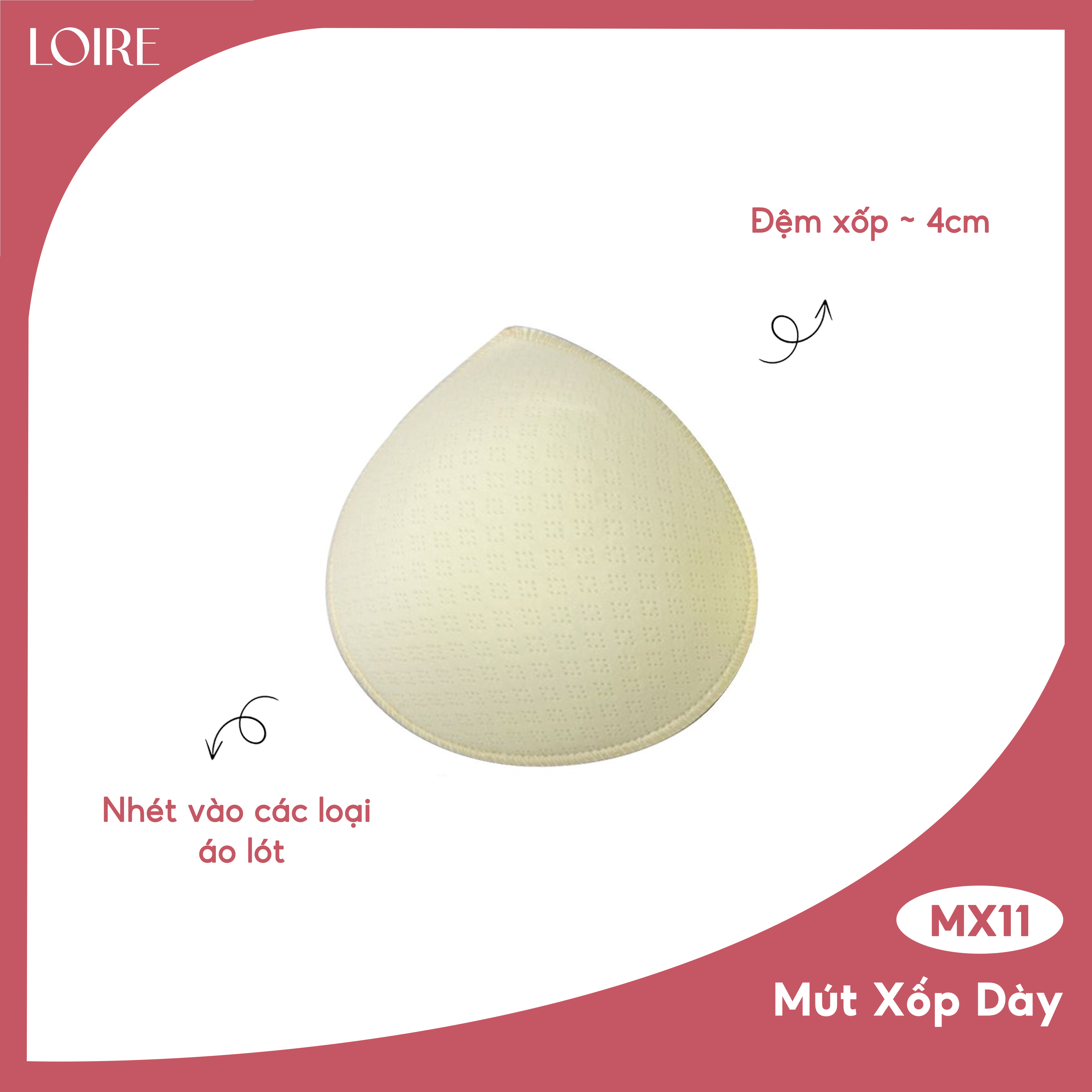 Mút xốp dày 4cm loirechic mx11