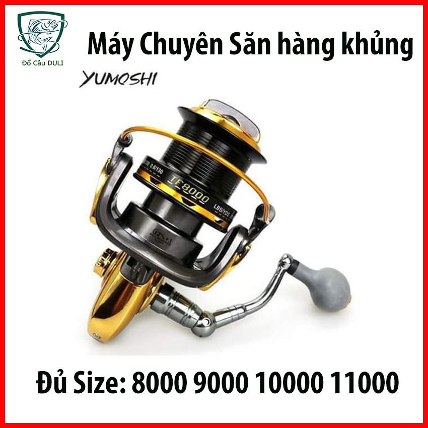 [Chuyên Săn Hàng Khủng] Máy Câu Cá Kim Loại Yumoshi TF đủ size 8000 - 11000 , 12+1 vòng bi -docaugiá rẻ. Kích thước chính xác của sản phẩm này là: 10000 - Thanh lý hàng tồn - đại hạ giá big sale cực hot