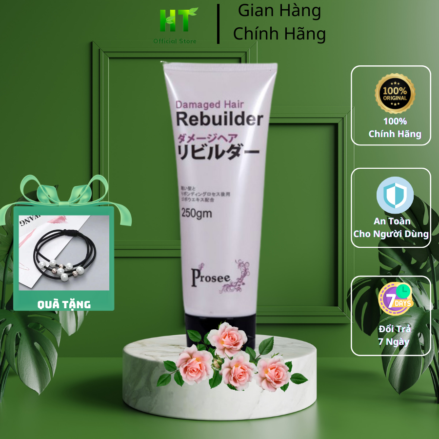 Xả Khô Prosee Damaged Hair Rebuilder 250gm Dưỡng Tóc Mềm Mượt - HT Luxury Cosmetics