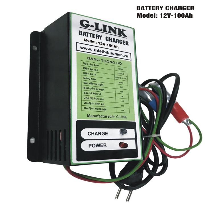 Máy sạc ắc quy điện tử – tự động 3 chế độ g-link 12v-100ah