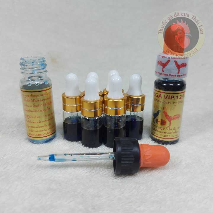 MEGA VIP 123 - LAMPAM - thuốc gà đá 30 phút (tăng bo lớn , sung , hừng gà , tải cựa , hạn chế sặc ối)